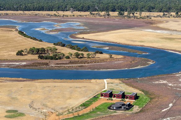 The chalets are near Wonnerup Beach and Tuart Forest National Park.