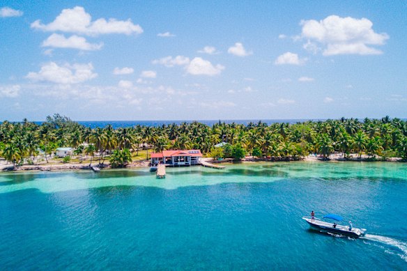 South Water Caye marine protected area in Belize.