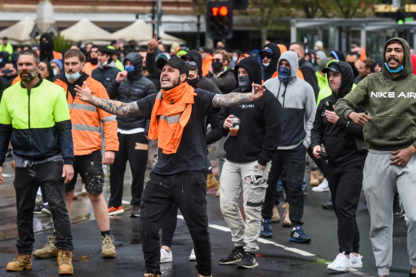 Tempers reached breaking point on Monday, the first of days of protests.