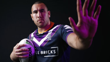 Don't argue: Storm prop Nelson Asofa-Solomona.