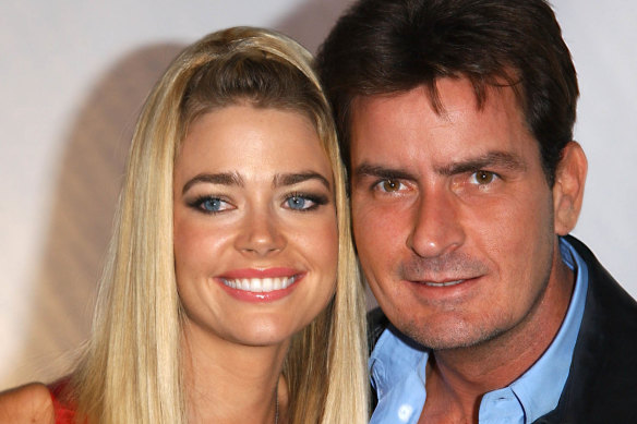 Denise and ex-husband Charlie Sheen.