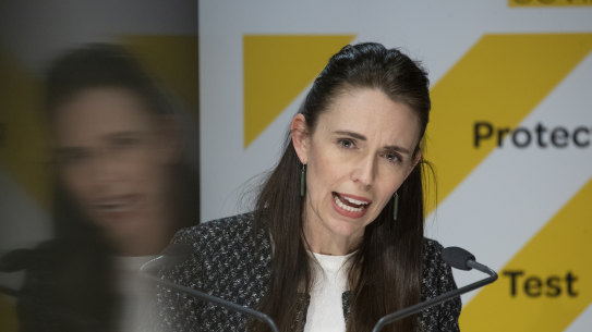 Prime Minister Jacinda Ardern delivers her map our of lockdown on Monday.