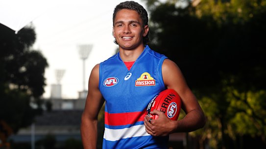 Jamarra Ugle-Hagan has gone to the Bulldogs after they matched Adelaide's bid at pick No.1.
