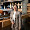 Restaurateur Melanie Zhang of fine diner Ishizuka inside her forthcoming Bourke Street restaurant, Oden