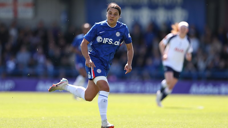 Sam Kerr savours historic Chelsea goal against Leicester