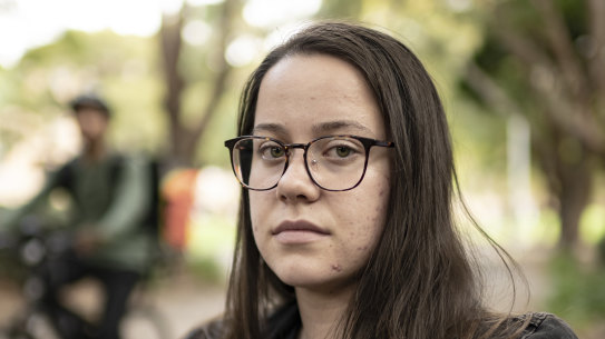 Cherish Kuehlmann says she feels stuck in a debt trap.