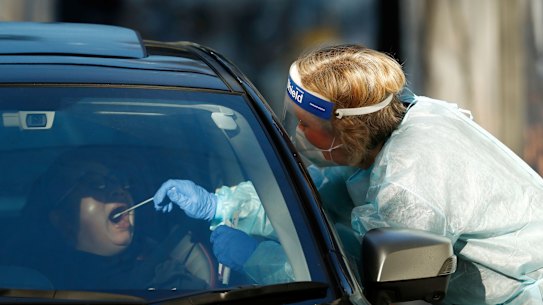 A testing blitz is under way in Melbourne. 