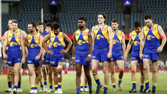 West Coast were struck down by COVID-19 and had to make 14 changes on the weekend.