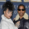 Rihanna with A$AP Rocky at an event in New York in December last year.   