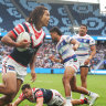 Doubles from Young, Crichton help Roosters dominate Warriors