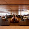 Status credits can allow access to airport lounges.