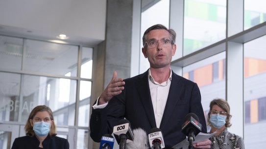 Premier Dominic Perrottet has reintroduced some hospitality restrictions as modelling reveals NSW could triple its number of COVID-19 hospitalisations.