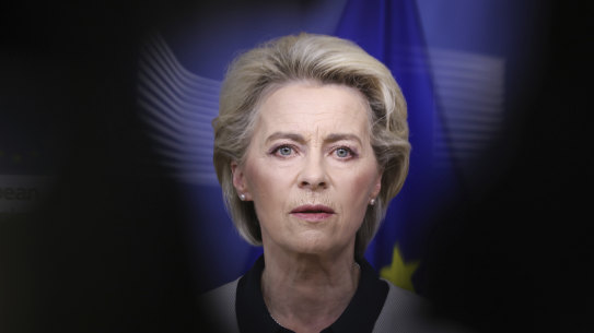 European Commission President Ursula von der Leyen lashed Russian state media as spreading “lies” to justify the country’s invasion of Ukraine.