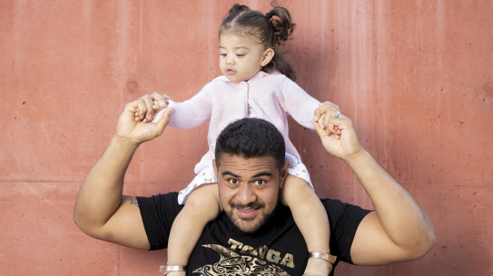 Vunipola's daughter Elenoa is the inspiration for his Super Rugby career.