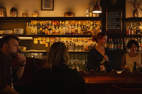 Enjoy $5 snacks with $10 spritzes and natural wine at Where’s Nick.