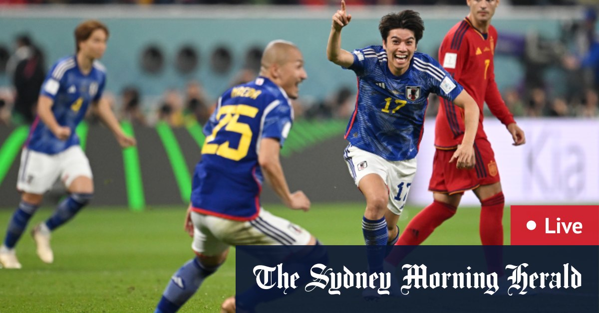 World Cup LIVE Famous Japanese victory sends Germany packing, Spain