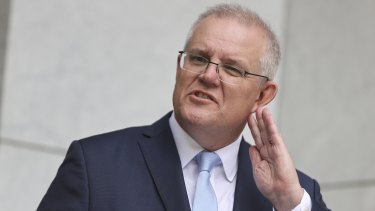 Prime Minister Scott Morrison said he was working with the states for international arrivals. 