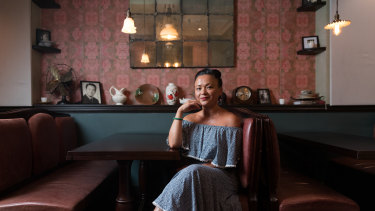 Pauline Nguyen in her Red Lantern restaurant.