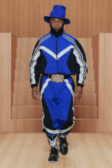 A look from Virgil Abloh’s most recent menswear show for Louis Vuitton in June.