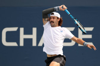 Jordan Thompson advanced to the second round at Flushing Meadows the hard way.