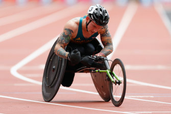 Rheed McCracken at the 2017 World Para Athletics Championships.