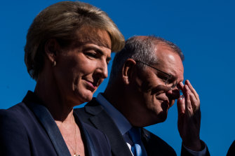 Industrial Relations Minister Michaelia Cash and Prime Minister Scott Morrison in Fremantle this week.