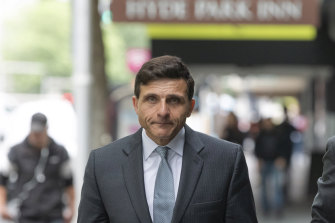 NSW Premier Gladys Berejiklian's barrister, Arthur Moses, SC, outside the ICAC on Friday.