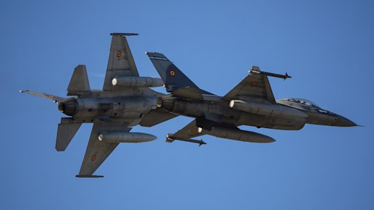 Romanian fighters tracked the Russian drone as it crossed into Romanian airspace.