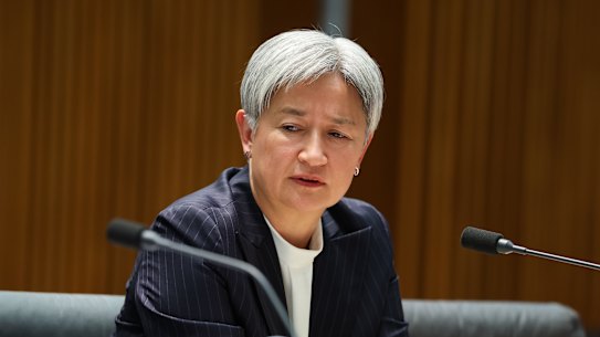 Foreign Minister Penny Wong insisted Hamas had no role in the Palestinian state.
