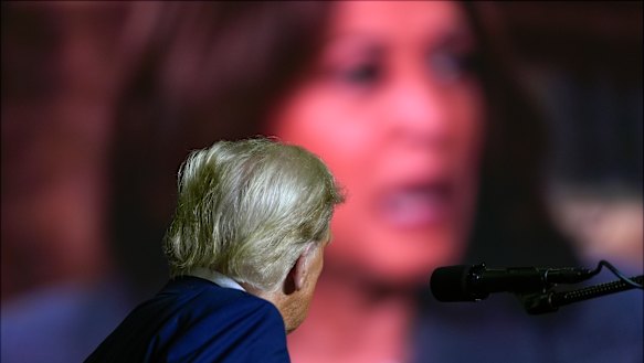 Donald Trump and Kamala Harris: a picture of America’s great divide, as never yet seen in a presidential contest.