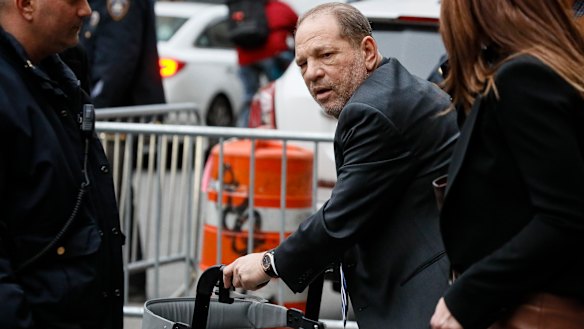 Harvey Weinstein leaving his Manhattan trial last week.