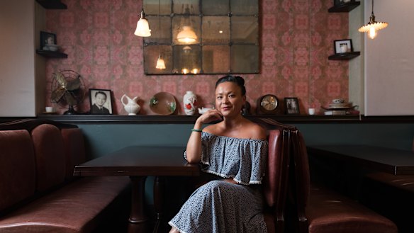 Pauline Nguyen in her Red Lantern restaurant.