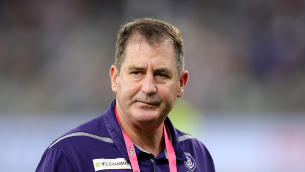 Ross Lyon has been sacked and will not coach in the Dockers' final game of the season.