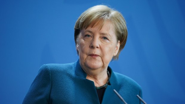 German Chancellor Angela Merkel has announced some shops, including bookstores, can reopen next Monday.