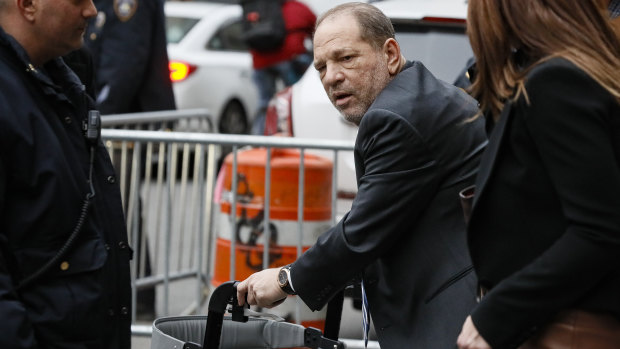 Harvey Weinstein leaving his Manhattan trial last week.