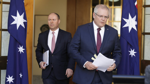 Prime Minister Scott Morrison says the budget has taken a huge hit to revenues.