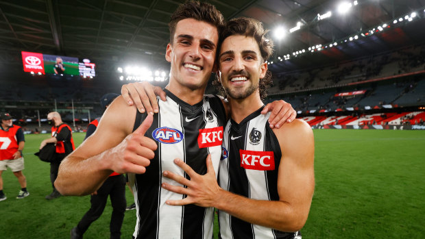 Collingwood’s Nick and Josh Daicos were both named in the 2023 All-Australian side.