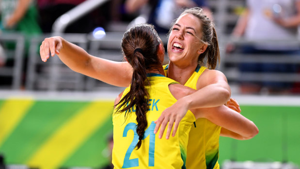 Skipper: The Opals expect O'hea (right) to suit up later in the tournament.