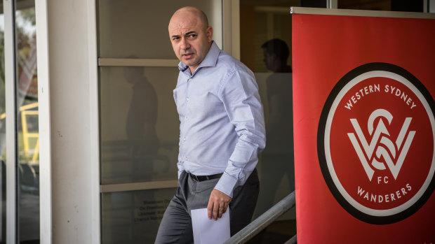 Man on a mission: Wanderers CEO John Tsatsimas.