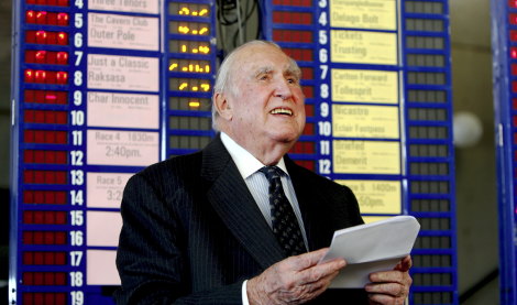 Bill Waterhouse working at Rosehill Racecourse in 2009, aged 87.