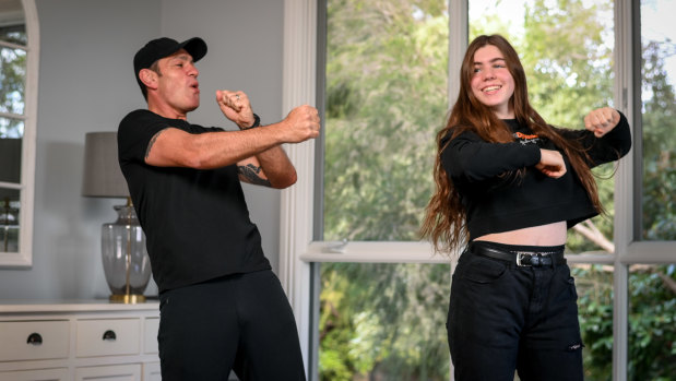 Formally trained dancer John Paul learns a TikTok routine from his 15-year-old daughter Charlotte.