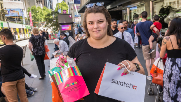 Jackie Caruana has pulled back on her shopping but can't go "empty-handed" to Christmas.