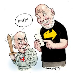 Eric Abetz and Peter Fitzsimons.