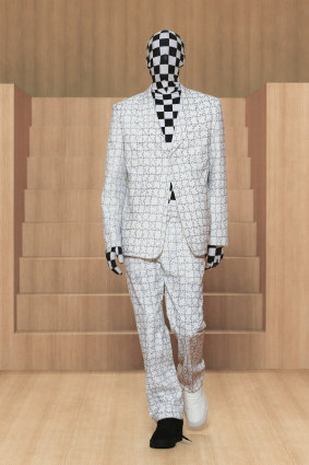 A look from the Louis Vuitton Menswear Spring Summer 2022 show as part of Paris Fashion Week.