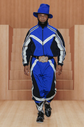 A look from Virgil Abloh’s most recent menswear show for Louis Vuitton in June.