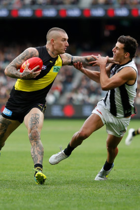 Dustin Martin thrilled the Tigers faithful in his return.