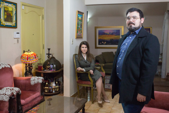 José Acevedo and his sister Elena, who traveled to the U.S. to get vaccinated, at their home in Asunción, Paraguay, on May 25, 2021.