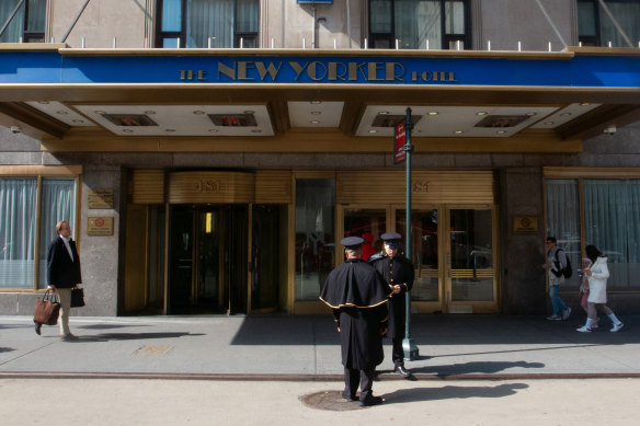 The five-star New Yorker Hotel in midtown Manhattan.