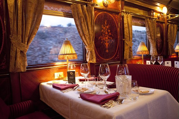 Al Andalus Train dining car.