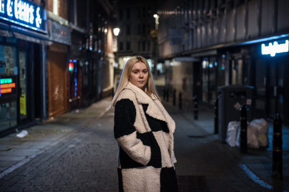 Lizzie Wilson, 18, who believes she was pricked with a needle while at a crowded nightclub in Nottingham, England. 